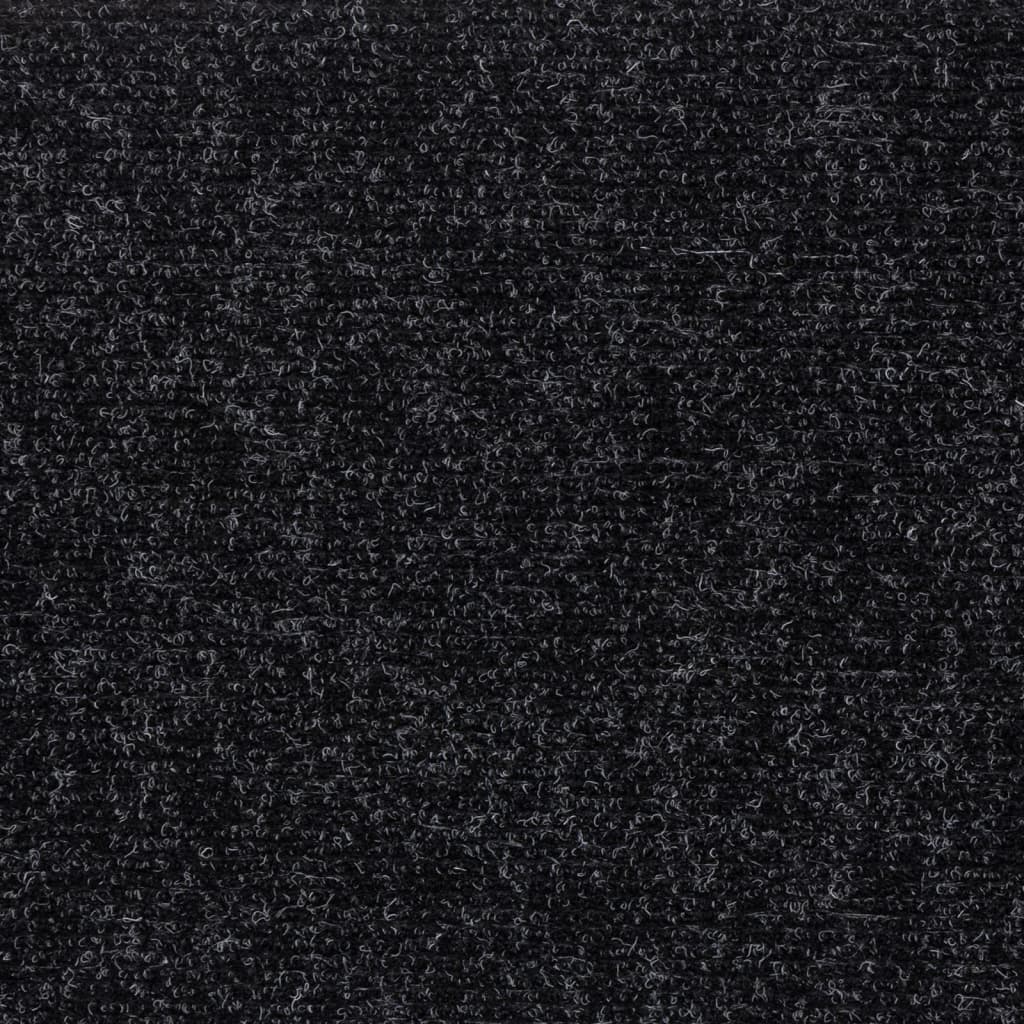 Selvklebende trappematter 15 stk 60x25 cm svart