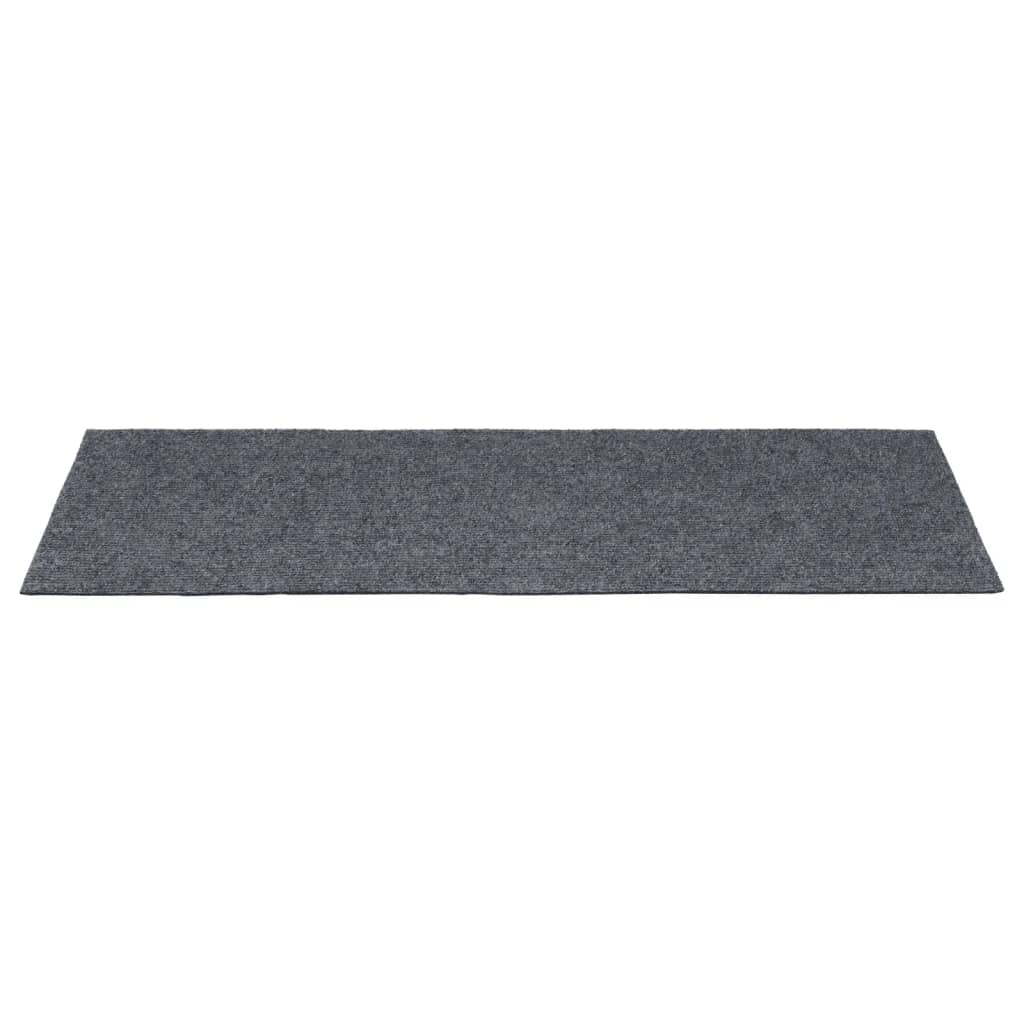 Selvklebende trappematter 15 stk 60x25 cm lysegrå