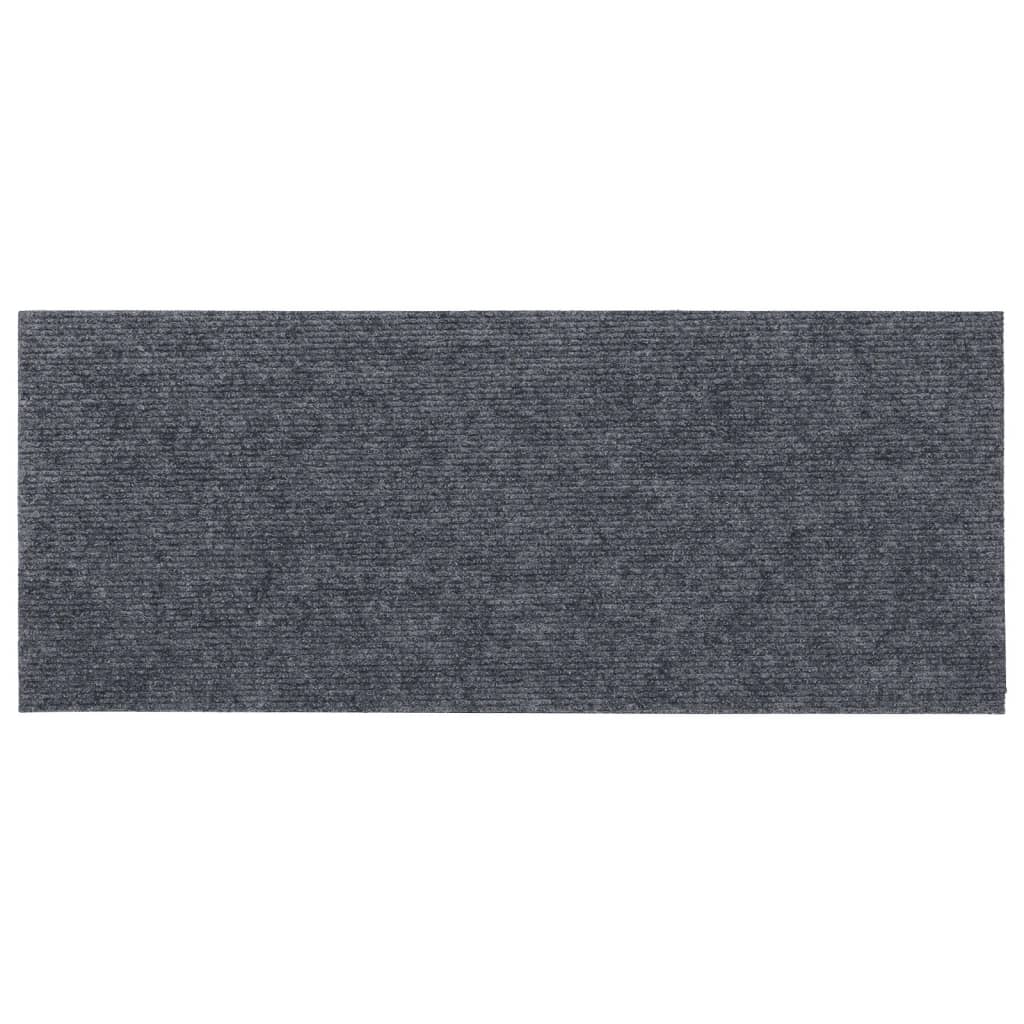 Selvklebende trappematter 15 stk 60x25 cm lysegrå