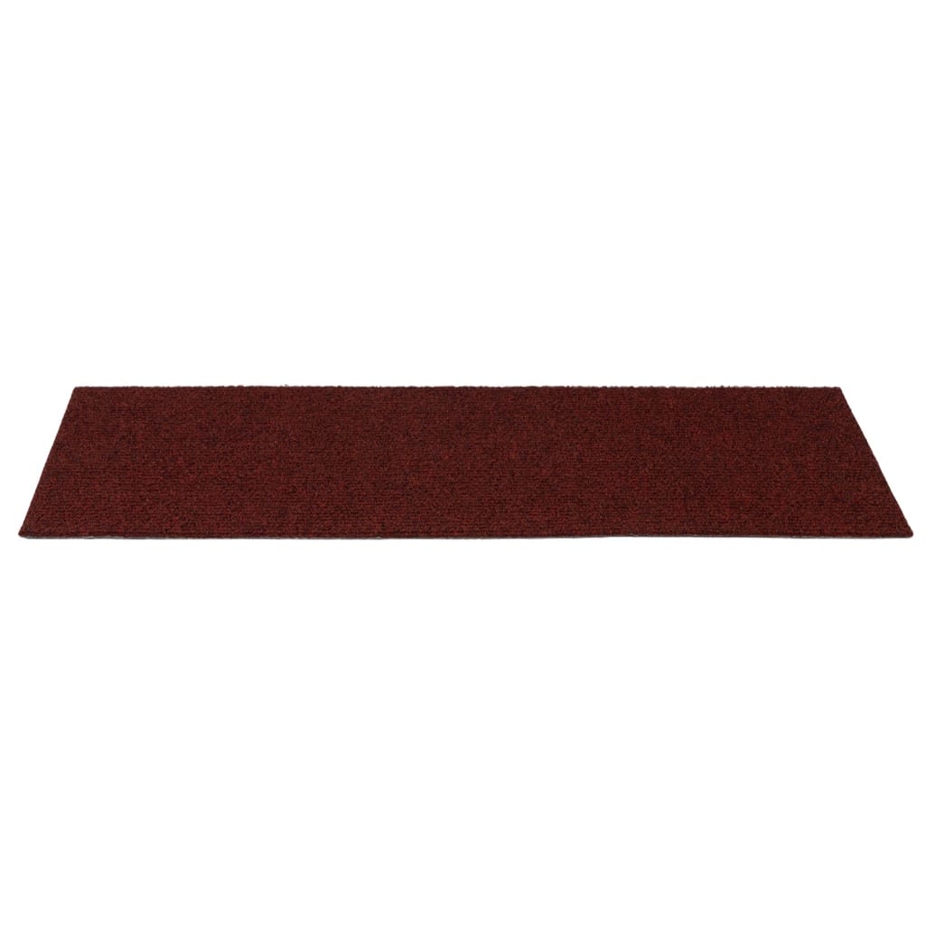 Selvklebende trappematter 15 stk 60x25 cm rød