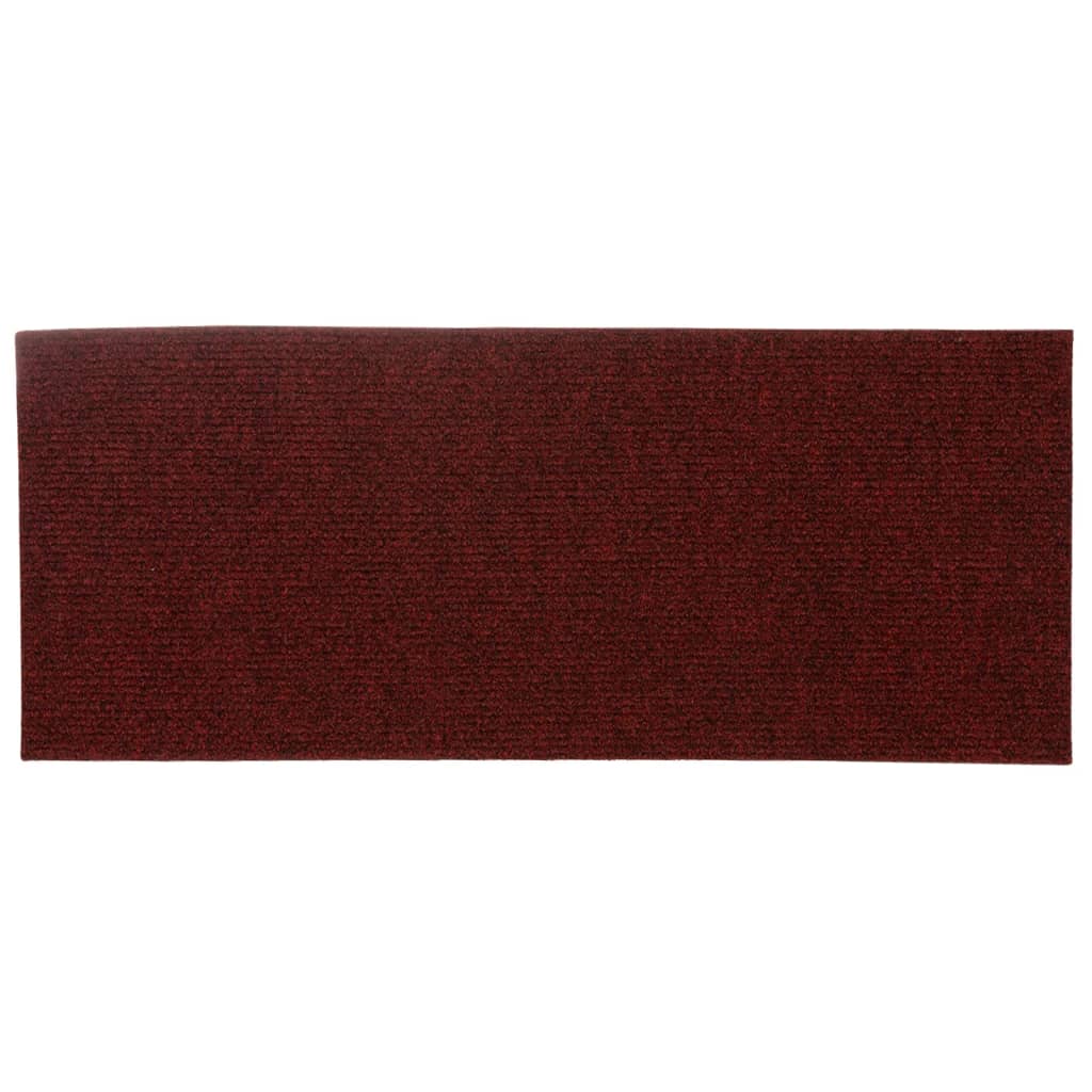 Selvklebende trappematter 15 stk 60x25 cm rød