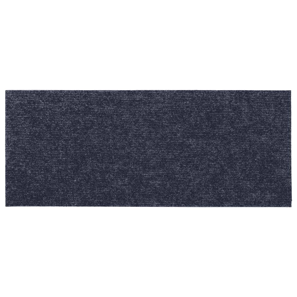 Selvklebende trappematter 15 stk 60x25 cm gråblå