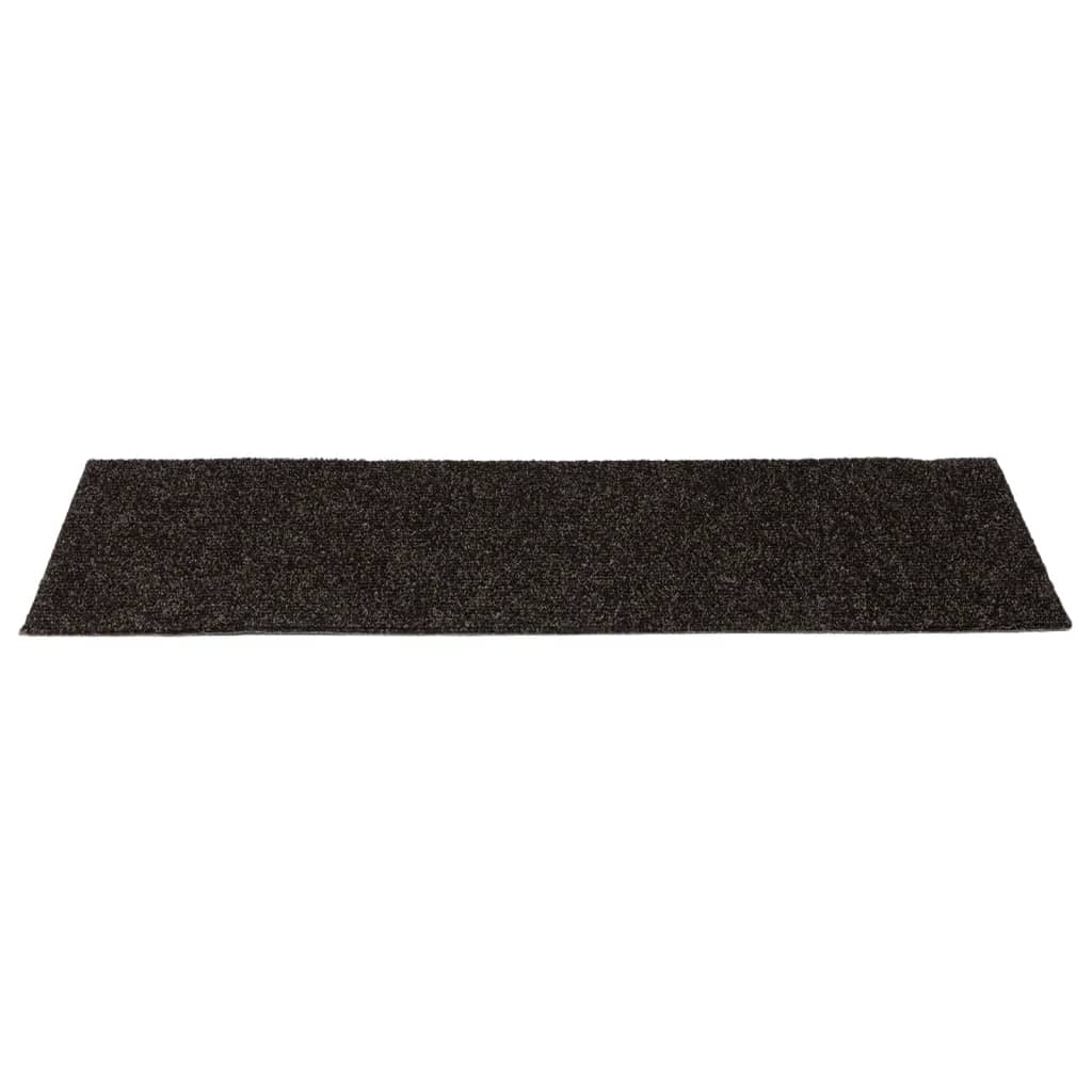 Selvklebende trappematter 15 stk 60x25 cm brun