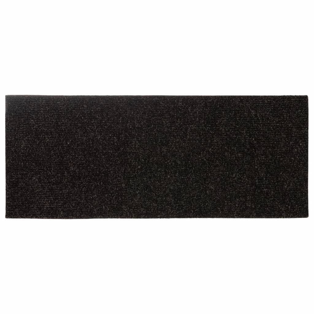 Selvklebende trappematter 15 stk 60x25 cm brun