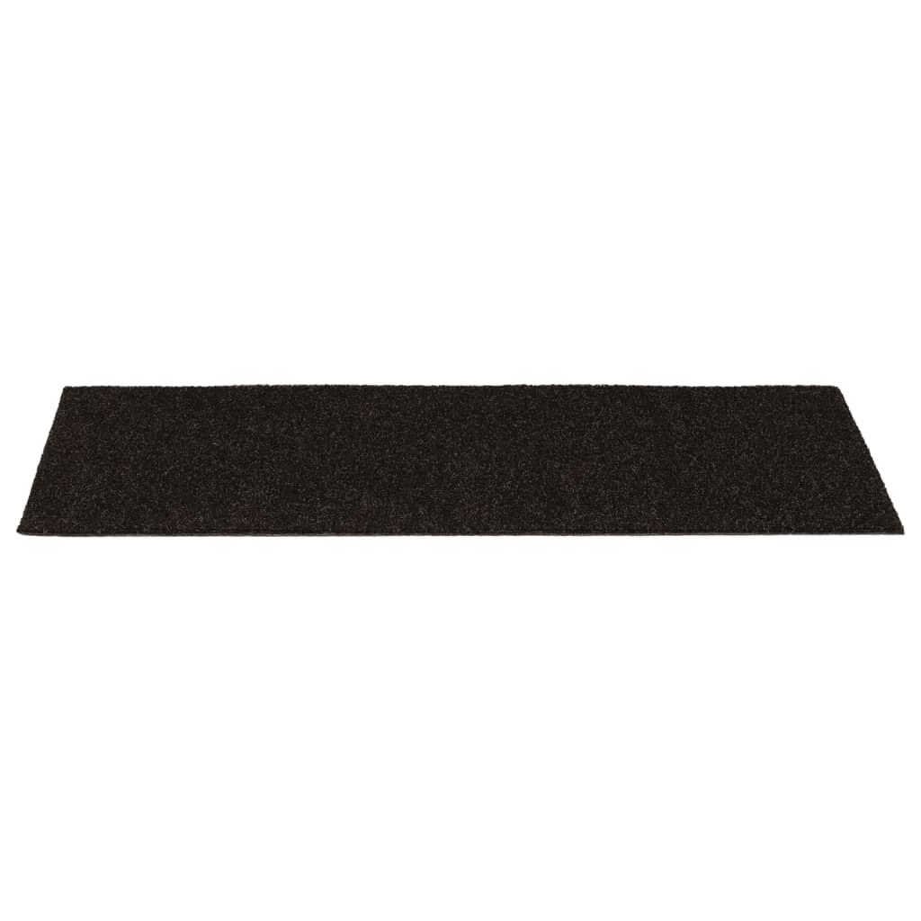 Selvklebende trappematter 15 stk 60x25 cm mørkebrun
