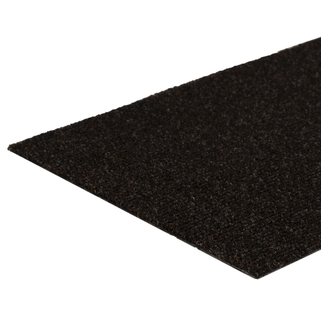 Selvklebende trappematter 15 stk 60x25 cm mørkebrun