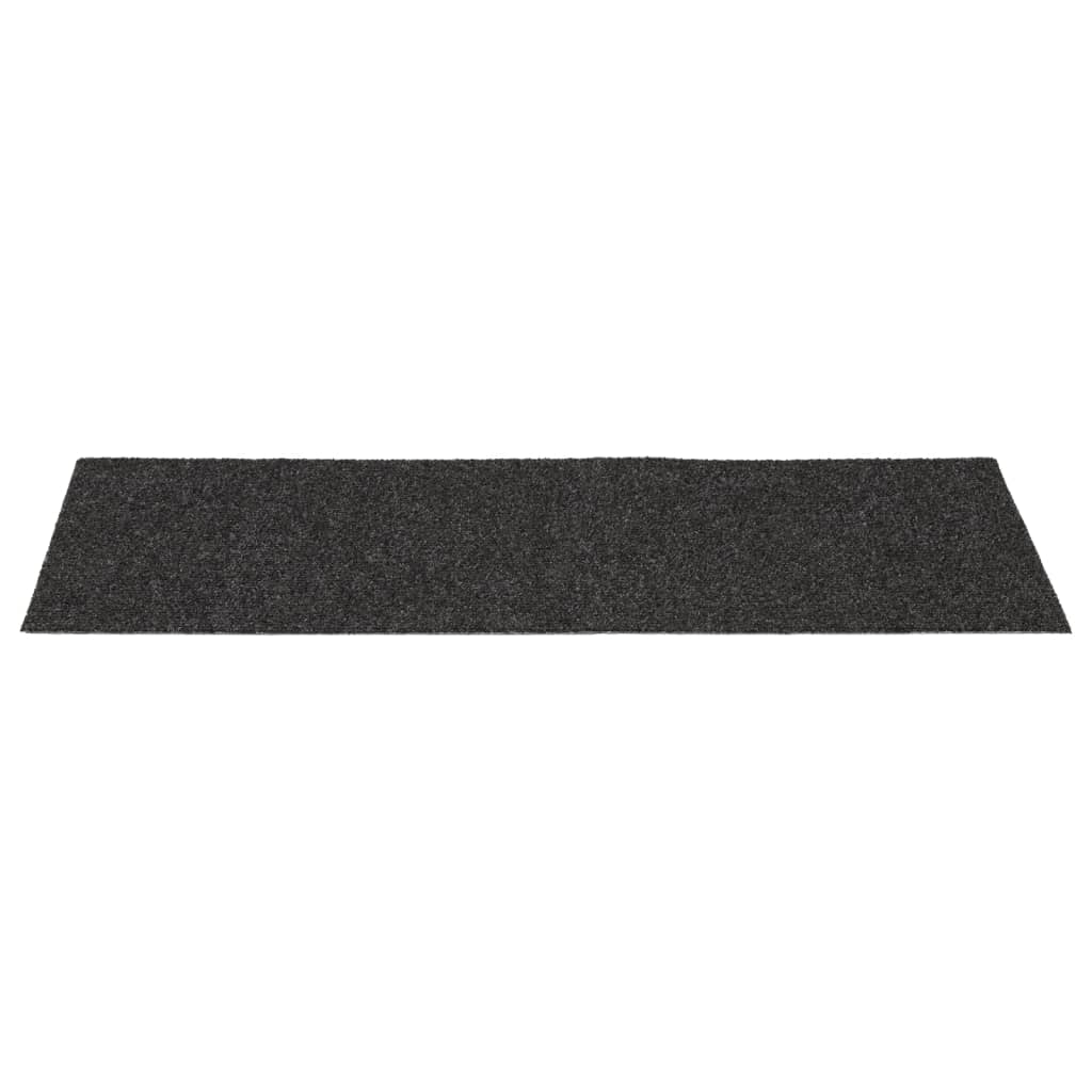 Selvklebende trappematter 15 stk 60x25 cm antrasitt