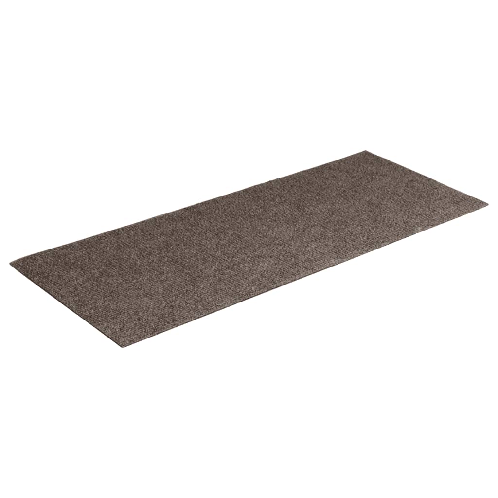 Selvklebende trappematter 15 stk 60x25 cm kremhvit
