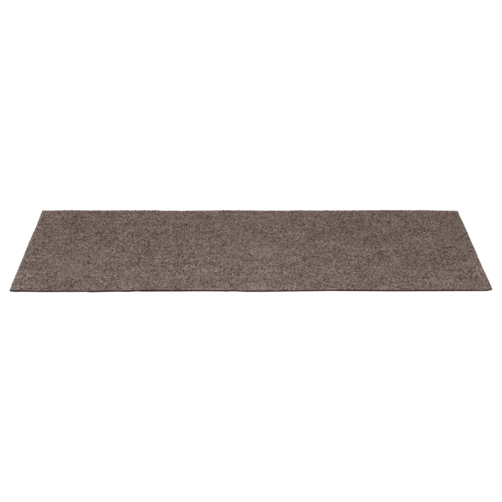 Selvklebende trappematter 15 stk 60x25 cm kremhvit