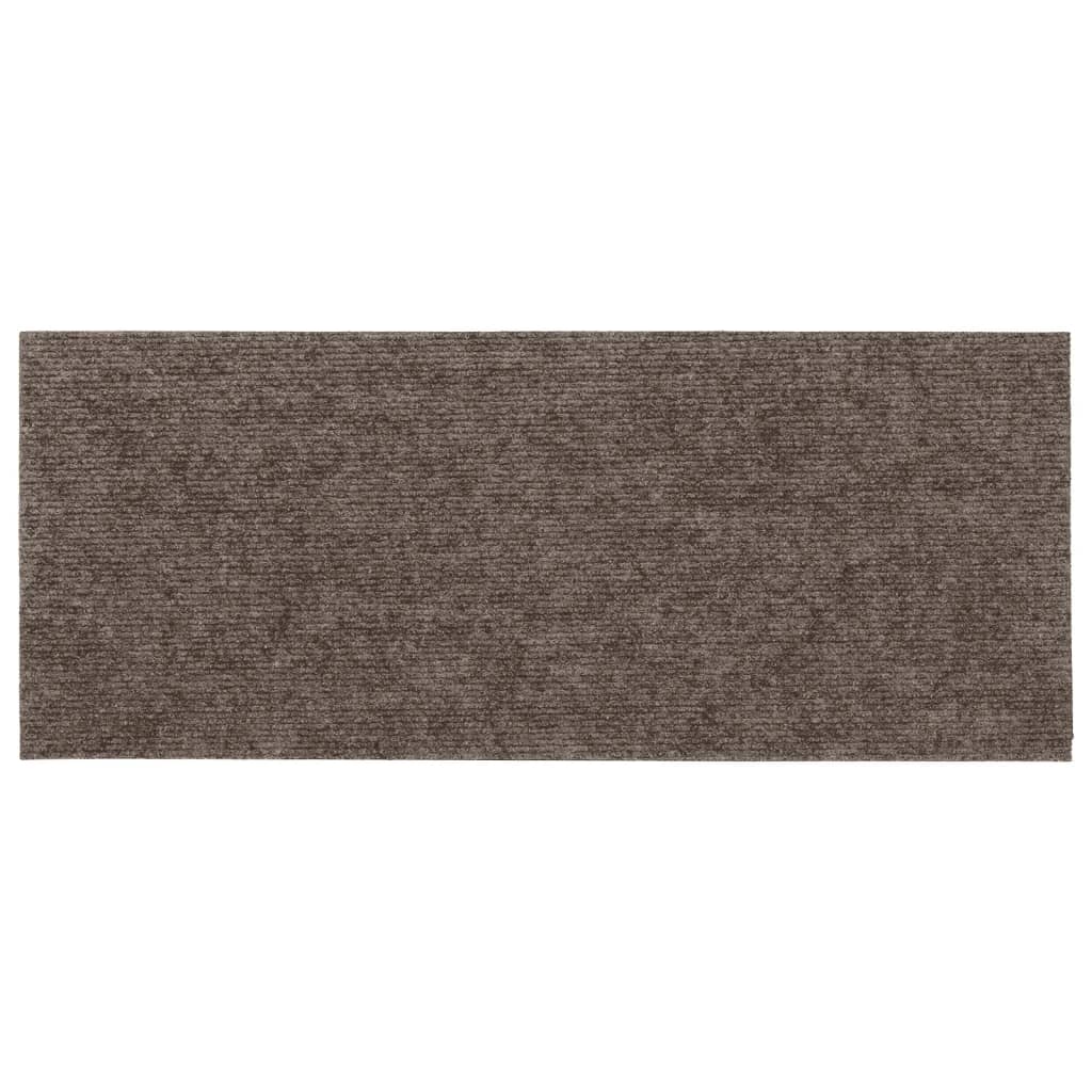 Selvklebende trappematter 15 stk 60x25 cm kremhvit