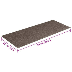 Selvklebende trappematter 15 stk 60x25 cm kremhvit