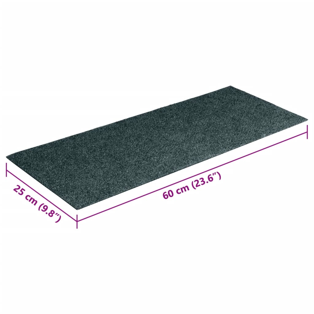 Selvklebende trappematter 15 stk 60x25 cm grønn