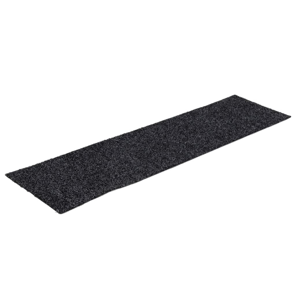 Selvklebende trappematter 15 stk 76x20 cm grå