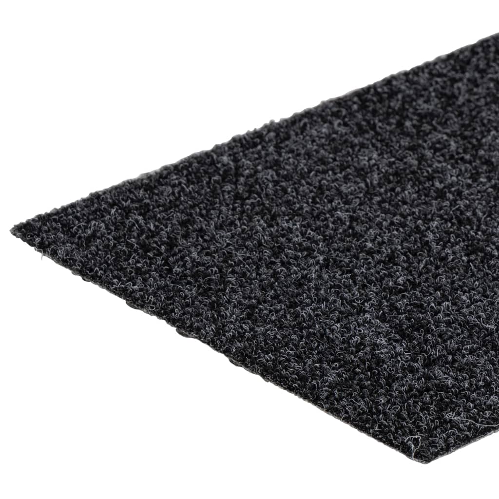 Selvklebende trappematter 15 stk 76x20 cm grå