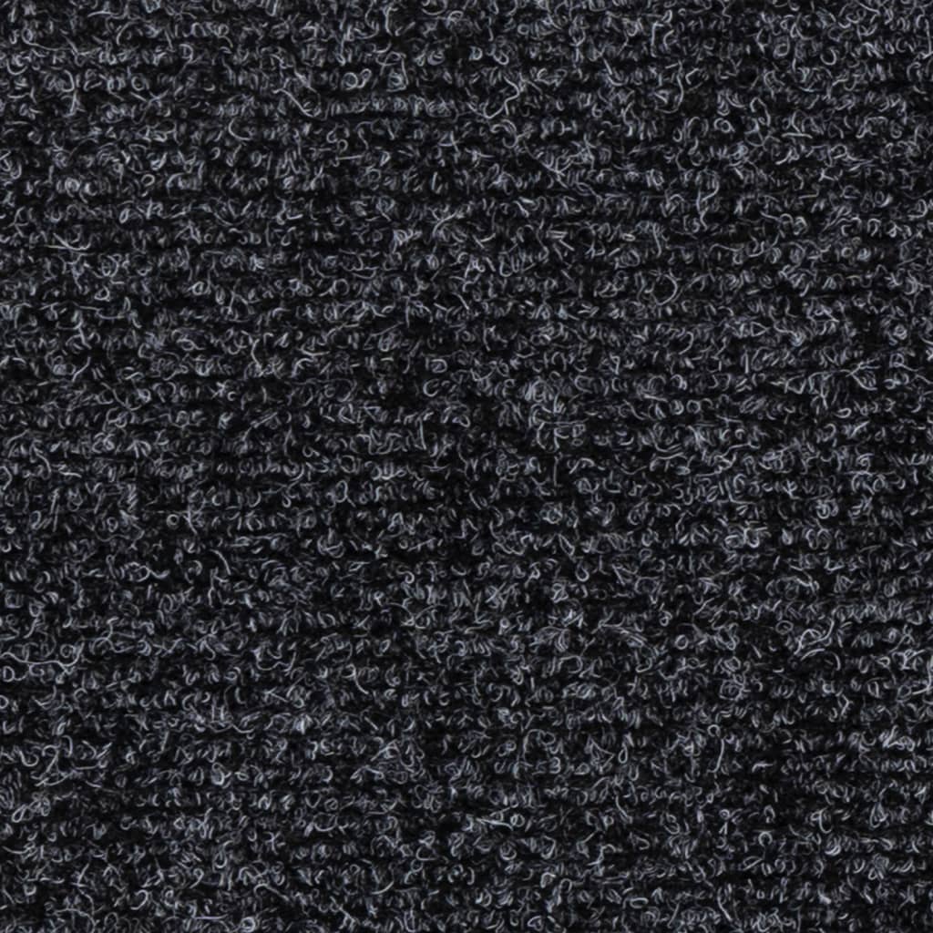 Selvklebende trappematter 15 stk 76x20 cm grå