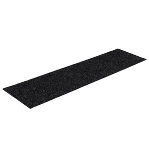 Selvklebende trappematter 15 stk 76x20 cm svart
