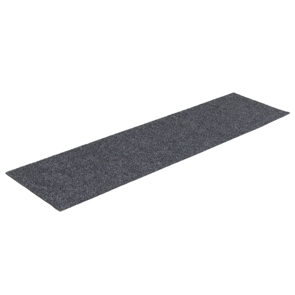 Selvklebende trappematter 15 stk 76x20 cm lysegrå