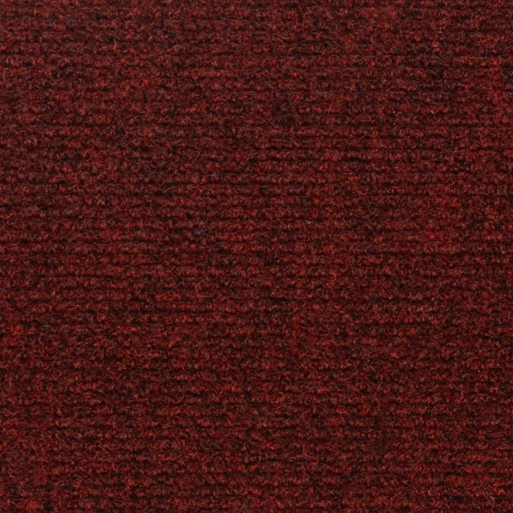 Selvklebende trappematter 15 stk 76x20 cm rød