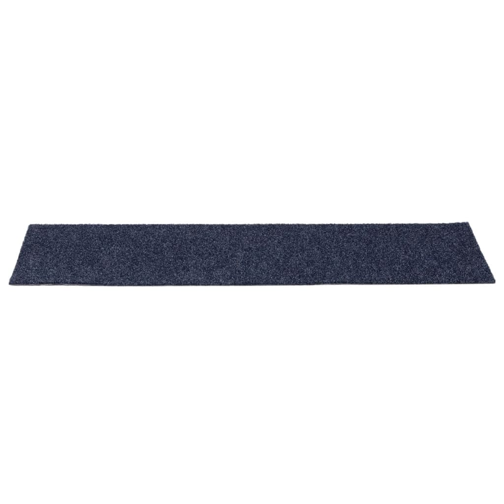 Selvklebende trappematter 15 stk 76x20 cm gråblå