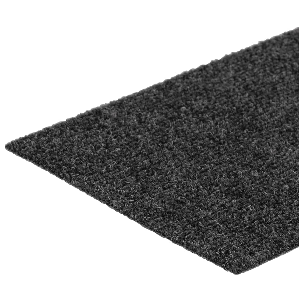 Selvklebende trappematter 15 stk 76x20 cm antrasitt
