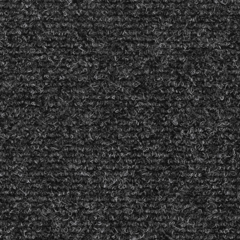 Selvklebende trappematter 15 stk 76x20 cm antrasitt