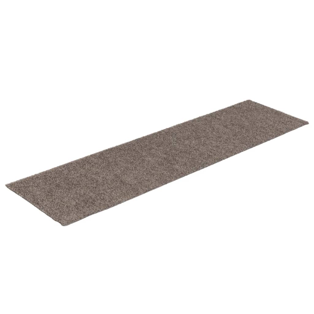 Selvklebende trappematter 15 stk 76x20 cm kremhvit