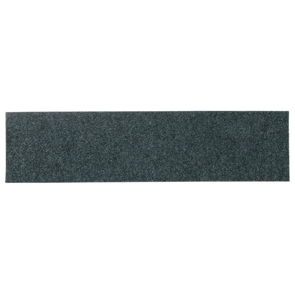 Selvklebende trappematter 15 stk 76x20 cm grønn