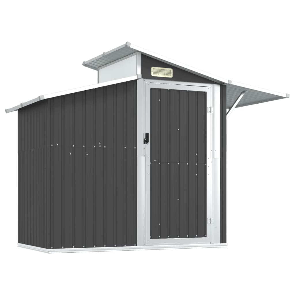 Hageskur antrasitt 270x130x208,5 cm galvanisert stål