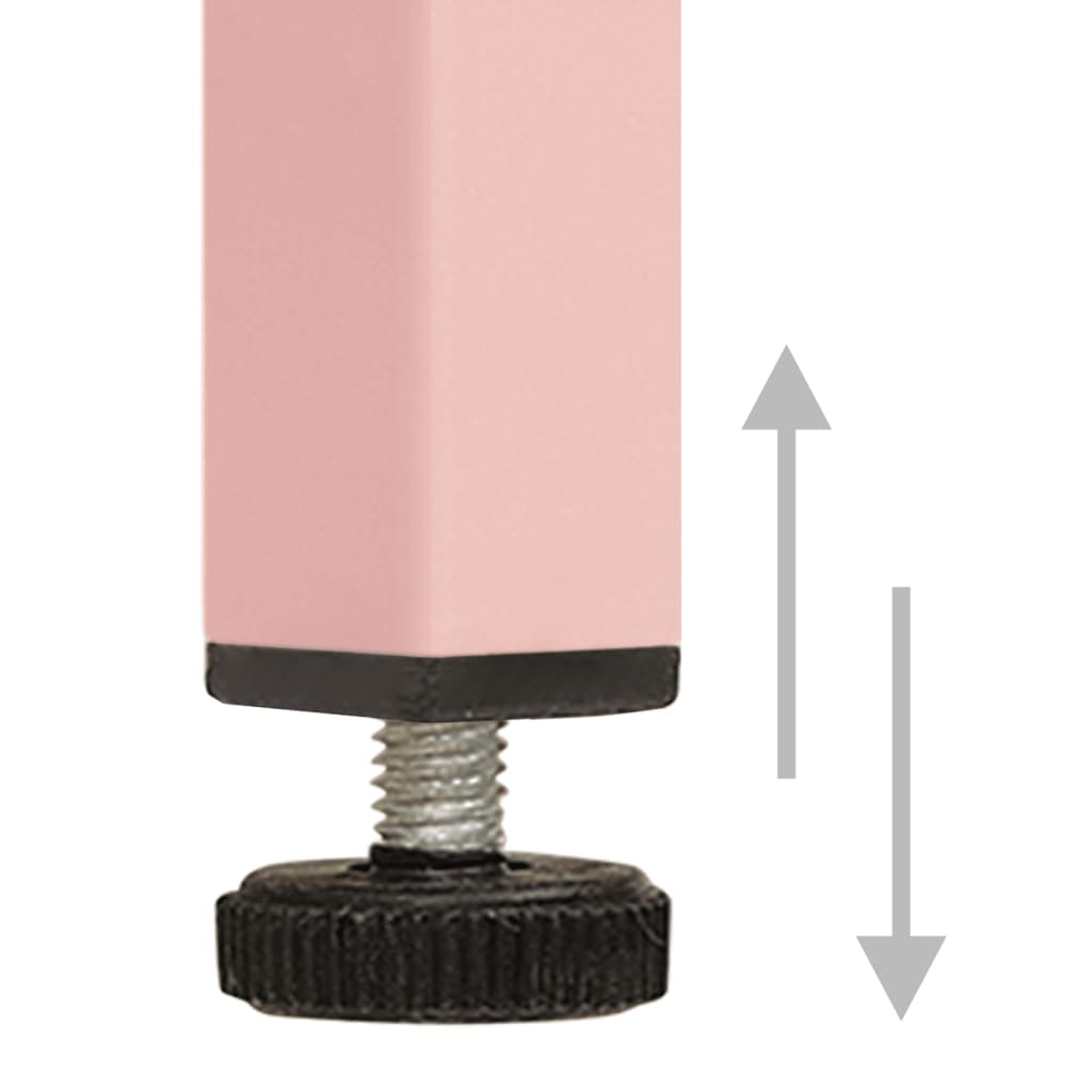 Kommode rosa 80x35x101,5 cm stål