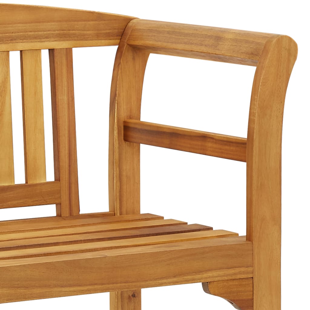 Hagebenk 114 cm heltre akasie