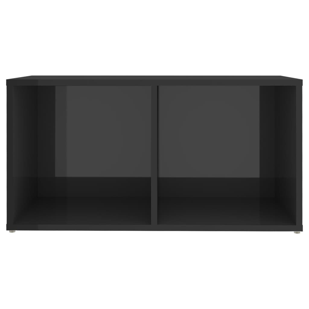 TV-benker 4 stk høyglans grå 72x35x36,5 cm konstruert tre