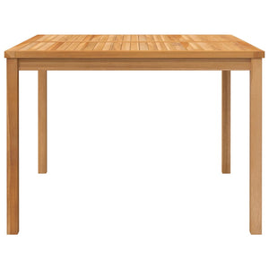 Utendørs spisebord 110x110x77 cm heltre teak