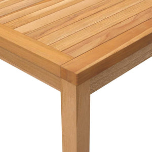 Utendørs spisebord 110x110x77 cm heltre teak