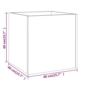 Plantekasse betonggrå 40x40x40 cm konstruert tre