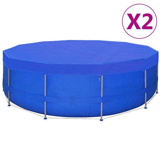 Bassengtrekk 2 stk PE rund 540 cm 90 g/m²