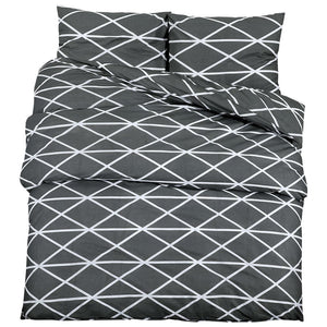 Sengesett grå 200x220 cm bomull