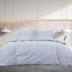 Sengesett grå 240x220 cm bomull