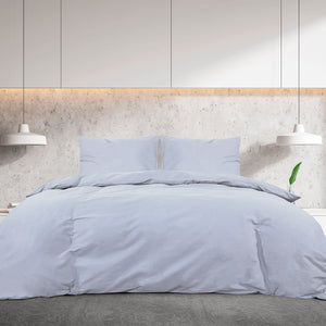 Sengesett grå 260x220 cm bomull
