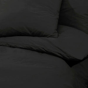 Sengesett svart 240x220 cm bomull
