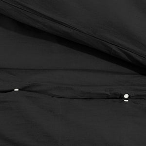 Sengesett svart 220x240 cm bomull