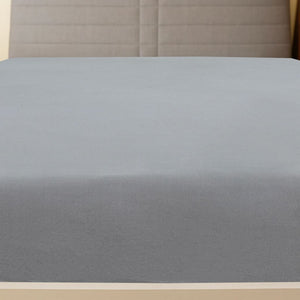 Jerseylaken 2 stk grå 140x200 cm bomull
