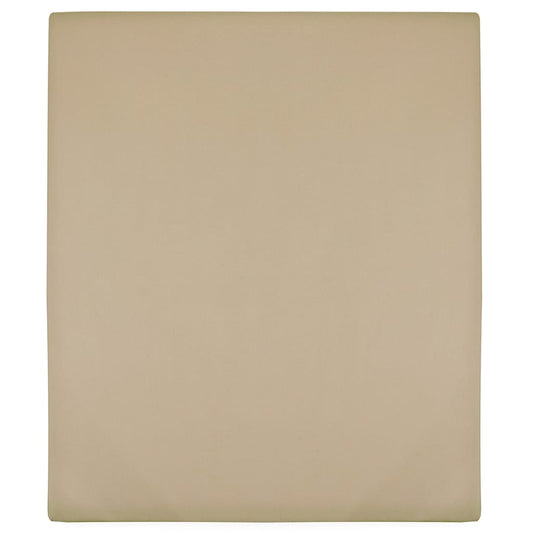 Jersey sheet grey-brown 90x200 cm cotton