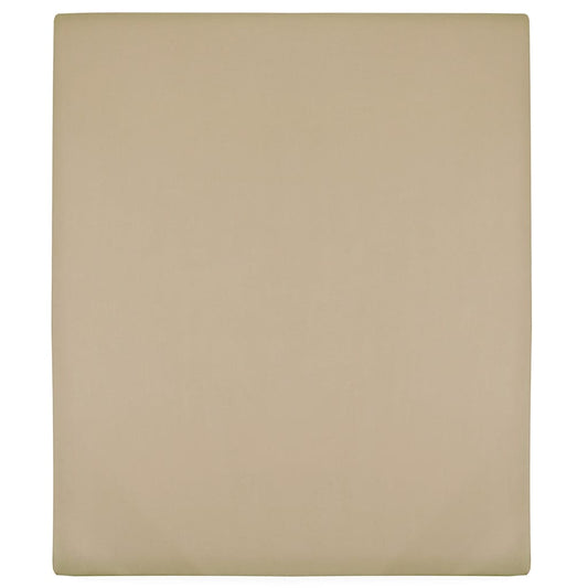 Jerseylaken 2 stk gråbrun 90x200 cm bomull