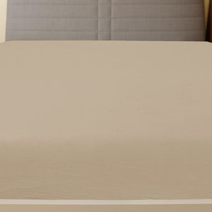 Jerseylaken gråbrun 140x200 cm bomull