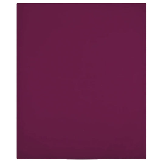 Jerseylaken 2 stk vinrød 100x200 cm bomull