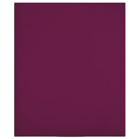 Jerseylaken 2 stk vinrød 140x200 cm bomull