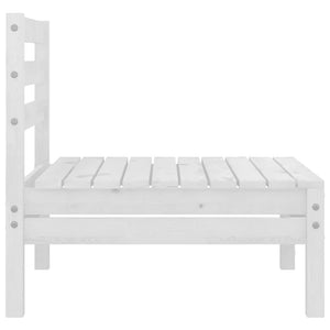 2-seters hagesofa hvit heltre furu