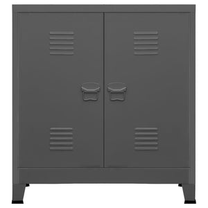Industriell oppbevaringskiste antrasitt 90x40x100 cm stål