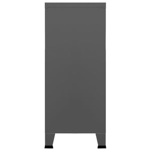 Industriell oppbevaringskiste antrasitt 90x40x100 cm stål