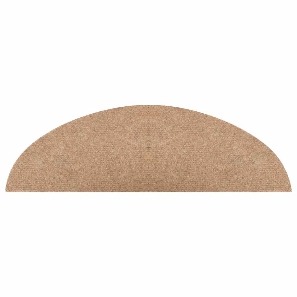 Selvklebende trappematter 15 stk 56x17x3 cm beige